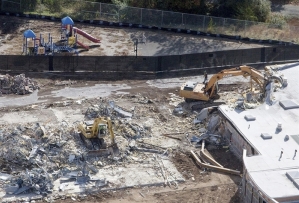 Sandy Hook Elementary School Demolition October 2013