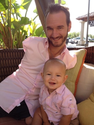 Nick Vujicic and Son Kiyoshi Vujicic