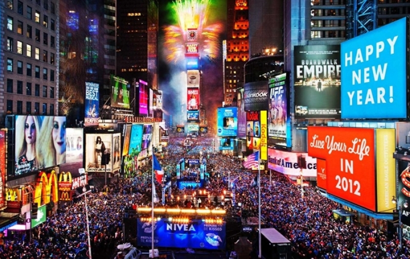 Times Square New Year's Eve Ball Drop Celebration