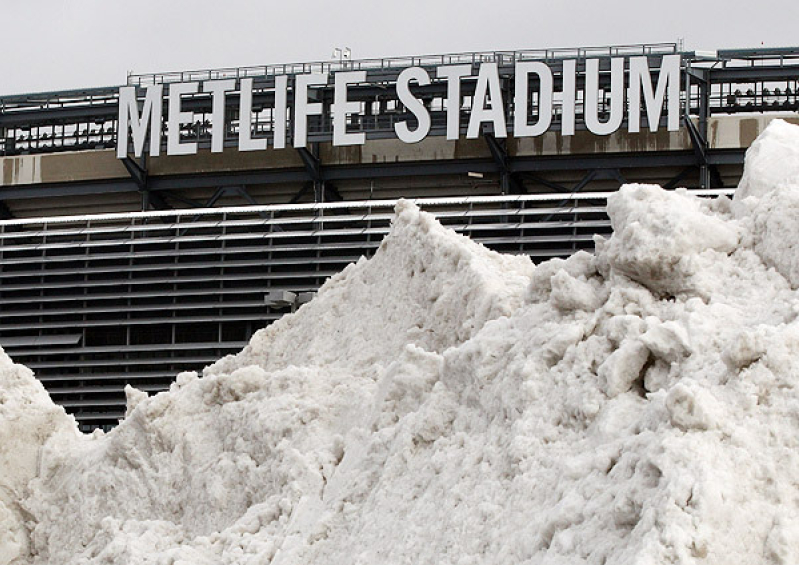 Super Bowl XLVIII Poor Weather Metlife Stadium