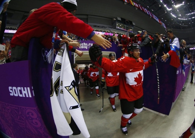 USA vs. Czech Hockey Game at Sochi 2014