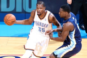 Oklahoma City forward Kevin Durant 