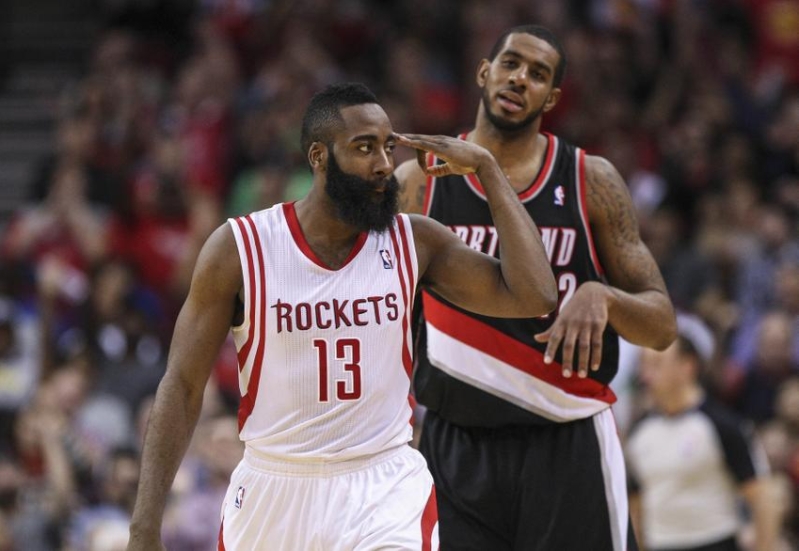 James Harden and LaMarcus Aldridge