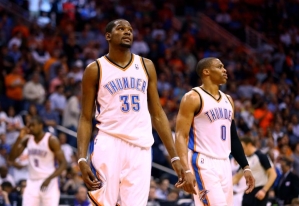 Oklahoma City Thunder Kevin Durant, Russell Westbrook