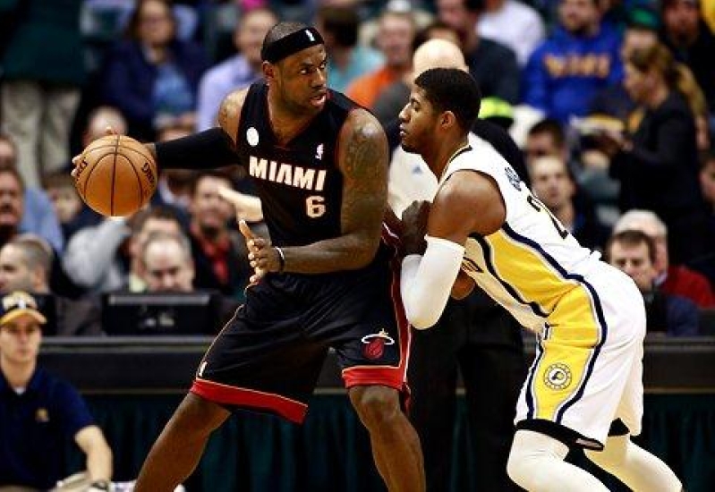 Heat LeBron James vs. Pacers Paul George