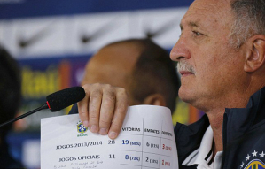 Brazil's coach Luiz Felipe Scolari