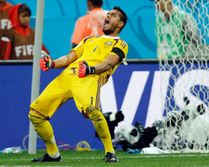 Argentina goalkeeper Sergio Romero