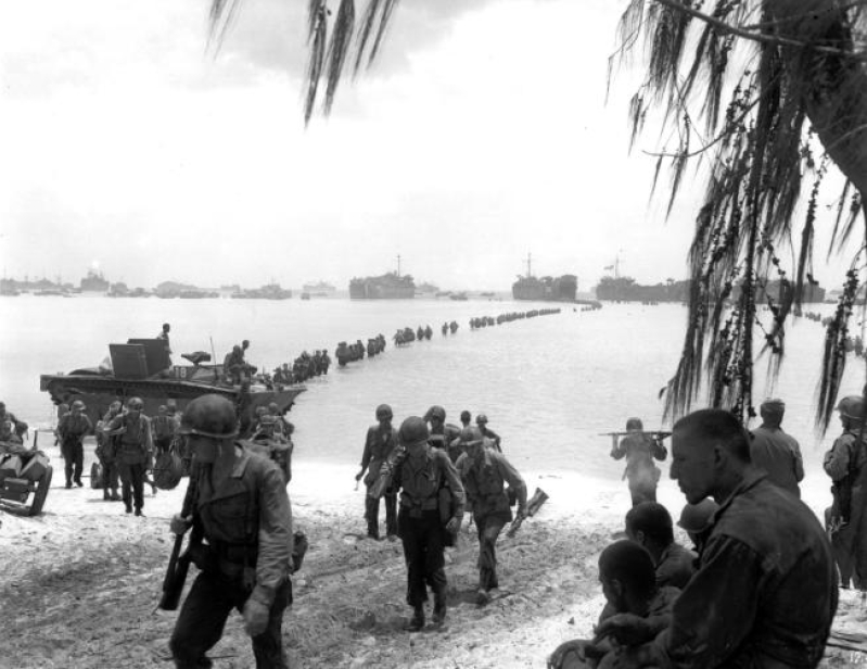 July 1944, World War 2, Saipan Beach