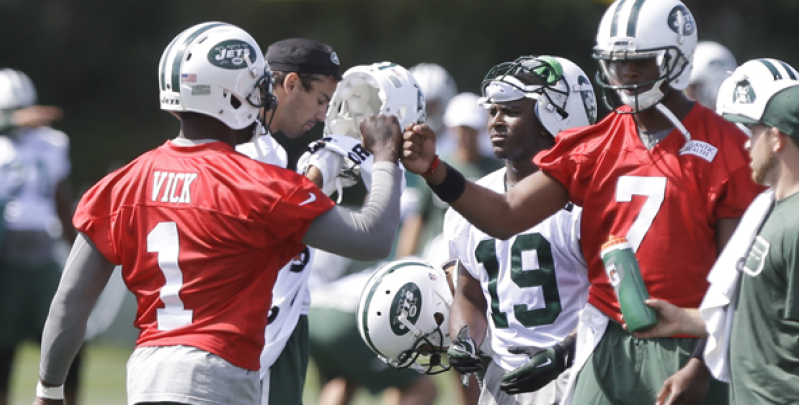 New York Jets Geno Smith and Michael Vick