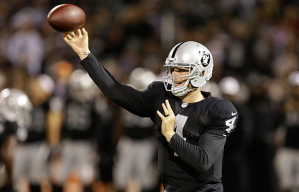 Oakland Raiders quarterback Derek Carr 