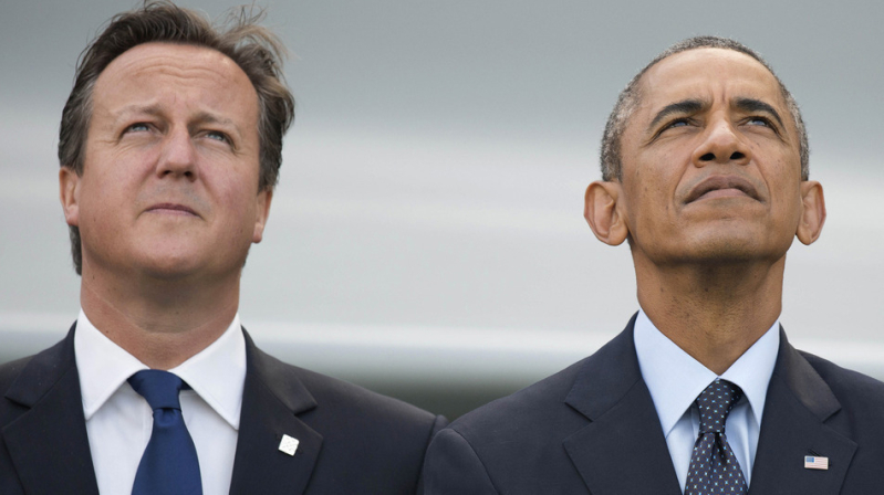 David Cameron and Barack Obama 