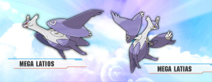 Mega Latios and Mega Latias