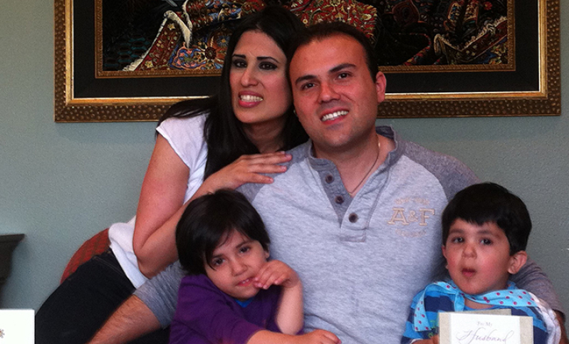 Saeed Abedini and family