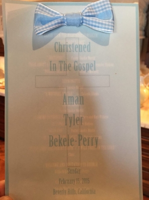 Christening of Tyler Perry's Son