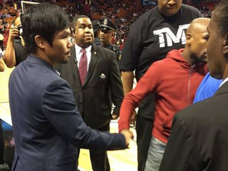 Manny Pacquaiao and Floyd Mayweather Jr.