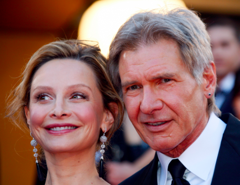 Calista Flockhart and Harrison Ford