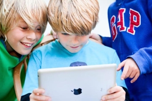 Children Playing iPad 