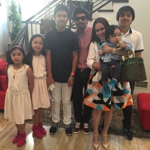 Manny Pacquiao with Family