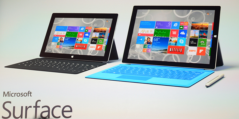 Surface 3 and Surface Pro 4