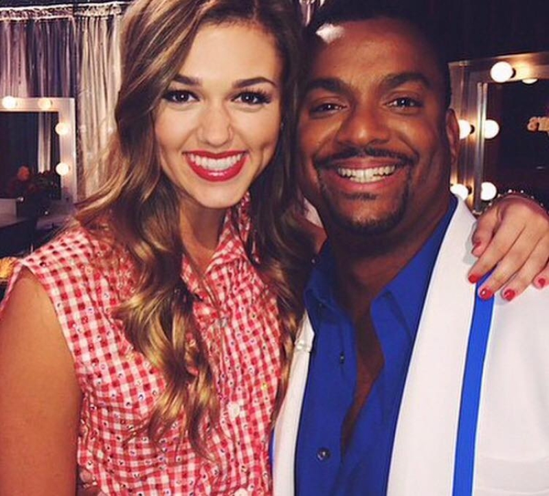 Sadie Robertson and Alfonso Ribeiro