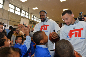 Lebron James and Stephen Curry