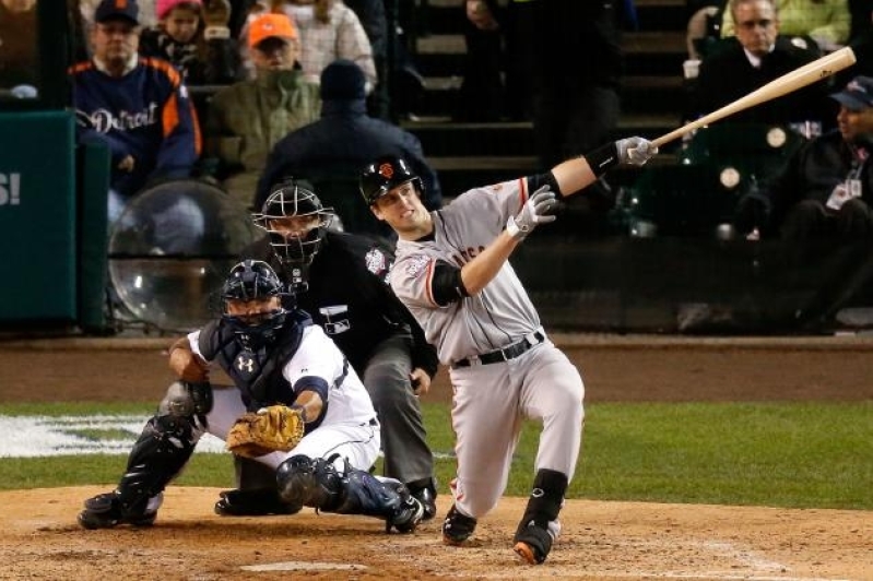 Giant's Buster Posey in a game last year.