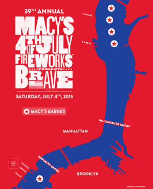 Macy's 4th of July Fireworks NYC Access Point Map