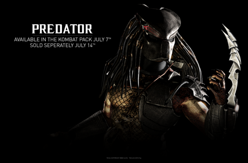 Predator is on Mortal Kombat X.