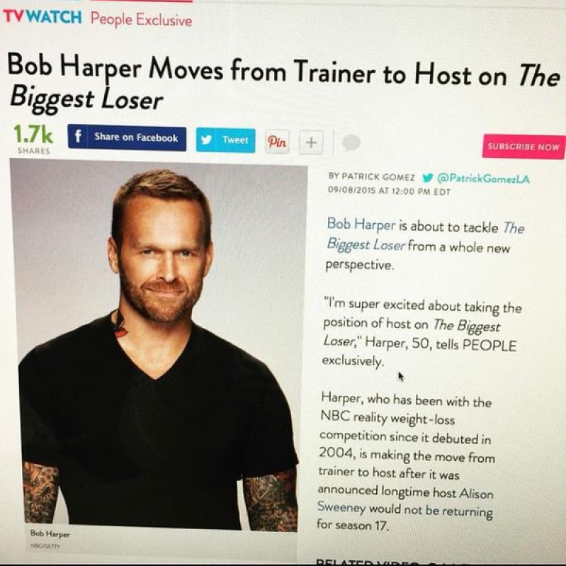 Bob Harper is new host of The Biggest Loser.