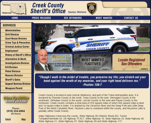 Creek County Sheriff Car Decal