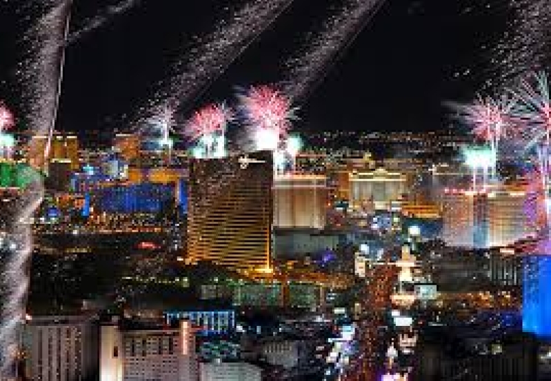 Las Vegas at New Years Eve