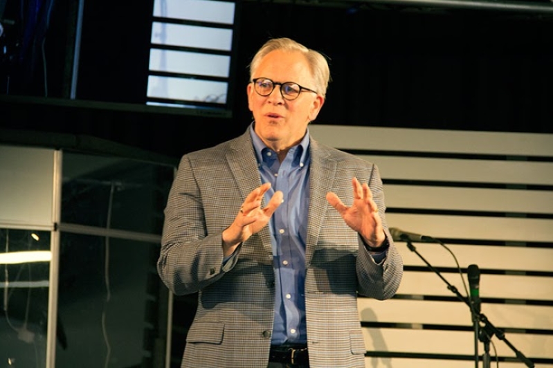 Fuller Seminary President Mark Labberton at Transforming the Bay With Christ (TBC) large gathering