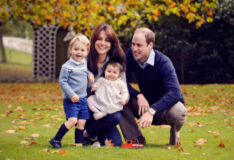 Kate Middleton with her family