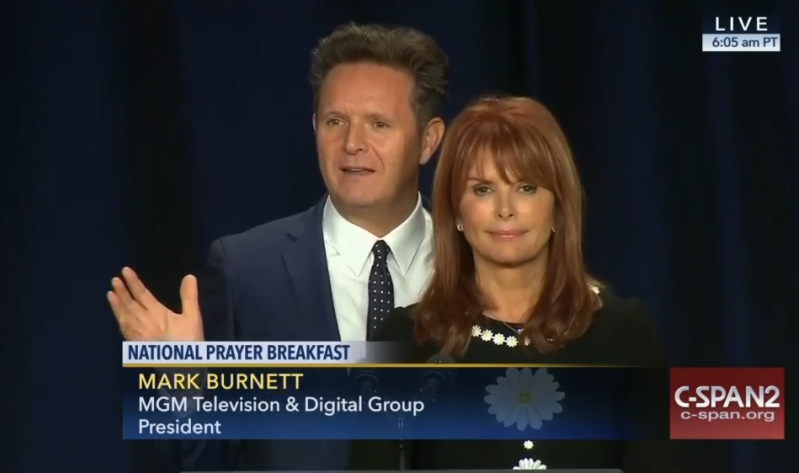 Mark Burnett and Roma Downey Speak at 2016 National Prayer Breakfast