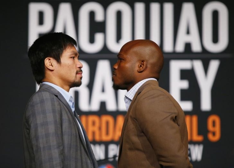 Manny Pacquiao and Timothy Bradley