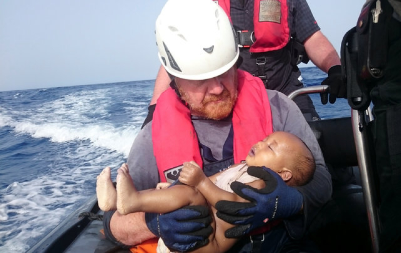 Refugee infant