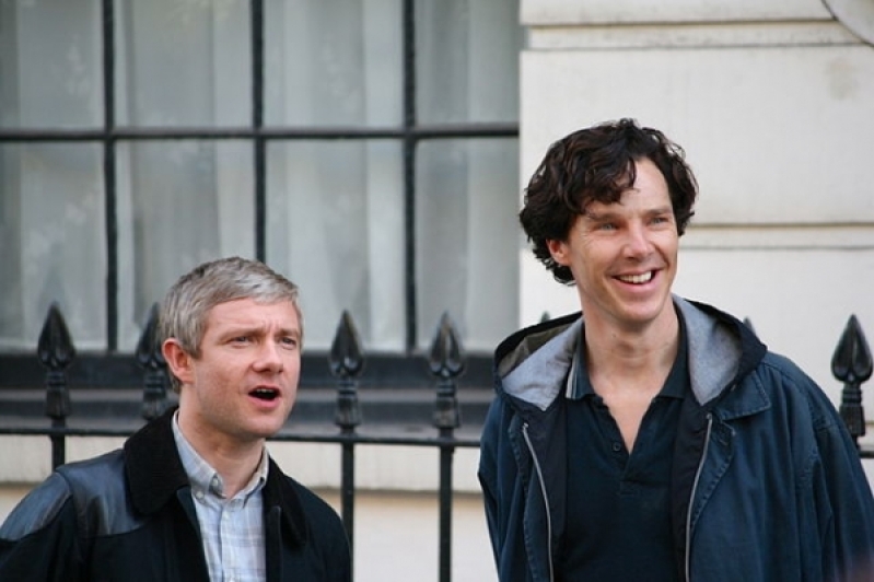 'Sherlock' stars Martin Freeman and Benedict Cumberbatch