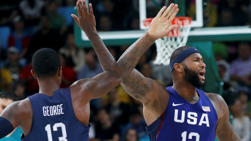 Basketball - Men's Preliminary Round Group A Australia v USA