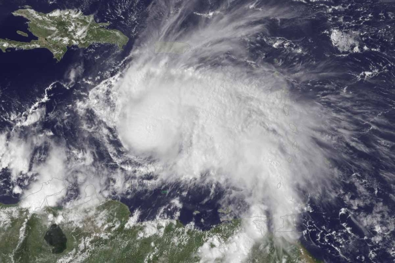 An image of Hurricane Matthew