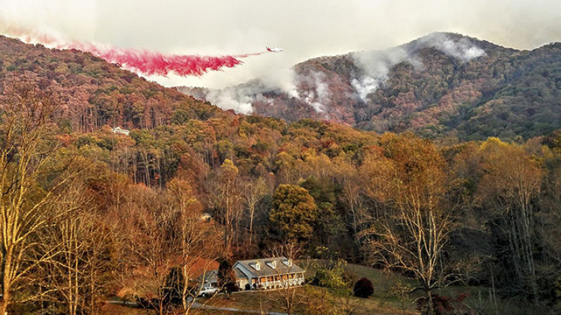 Wildfires spread across Southern States