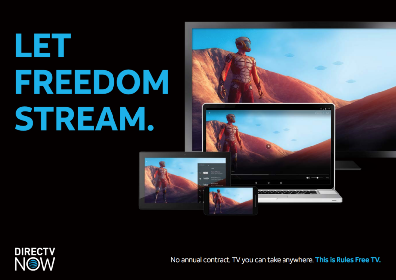 AT&T's DirecTV Now sure lives up to its motto, 