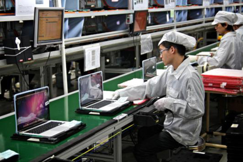 An Apple manufacturing facility in China. 