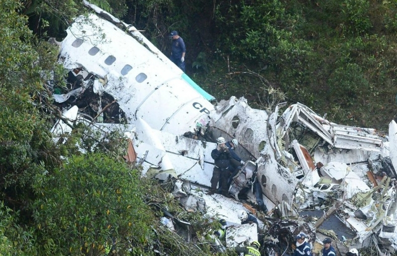 Colombia plane crash site