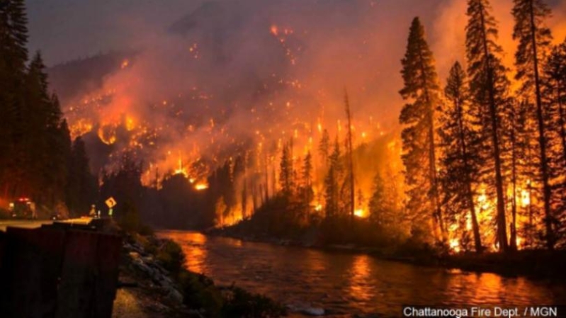 Gatlinburg Wildfire in Tennessee