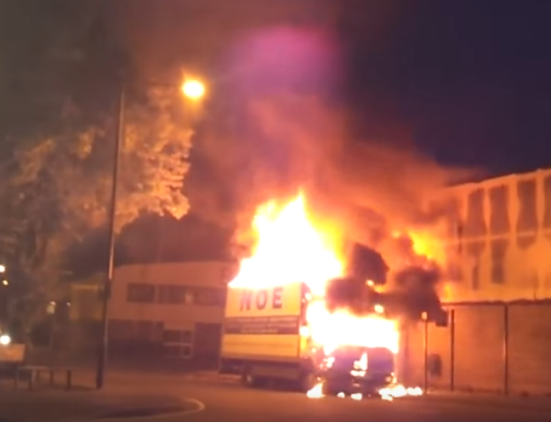 Van Explodes in Australia