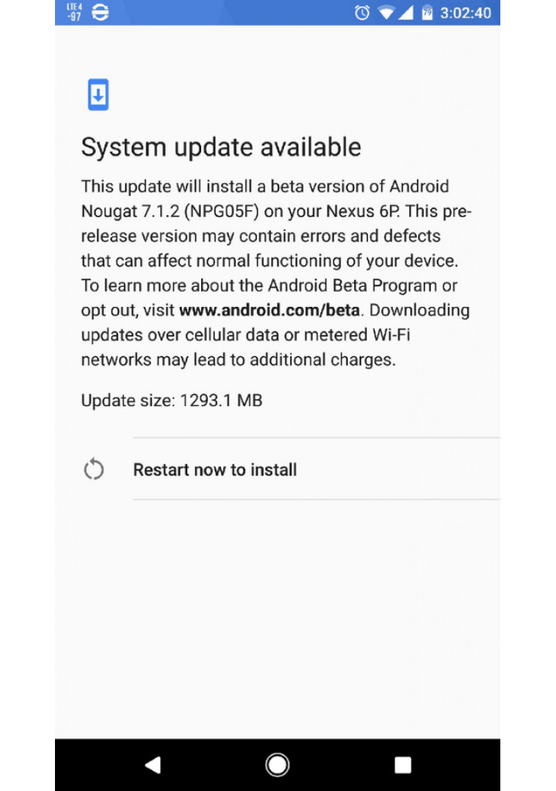 Android 7.1.2 Nougat beta arrives on the Nexus 6P