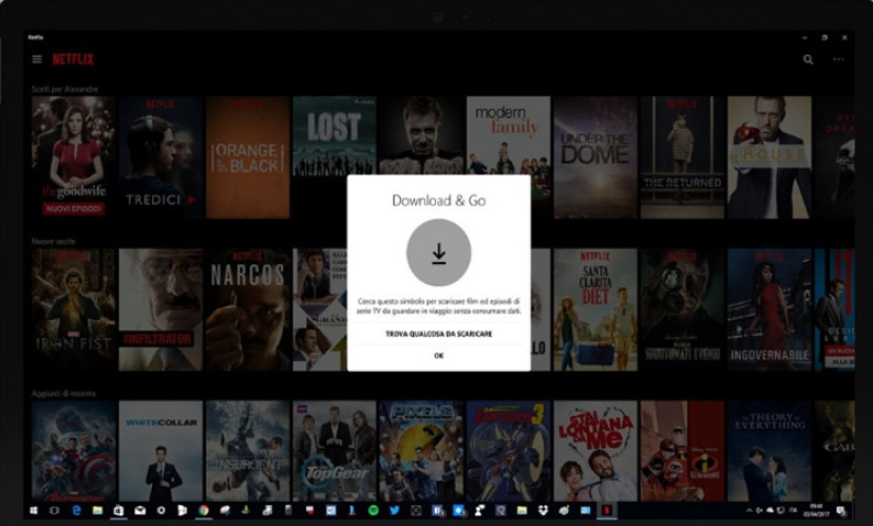 Offline viewing in Netflix for Windows 10