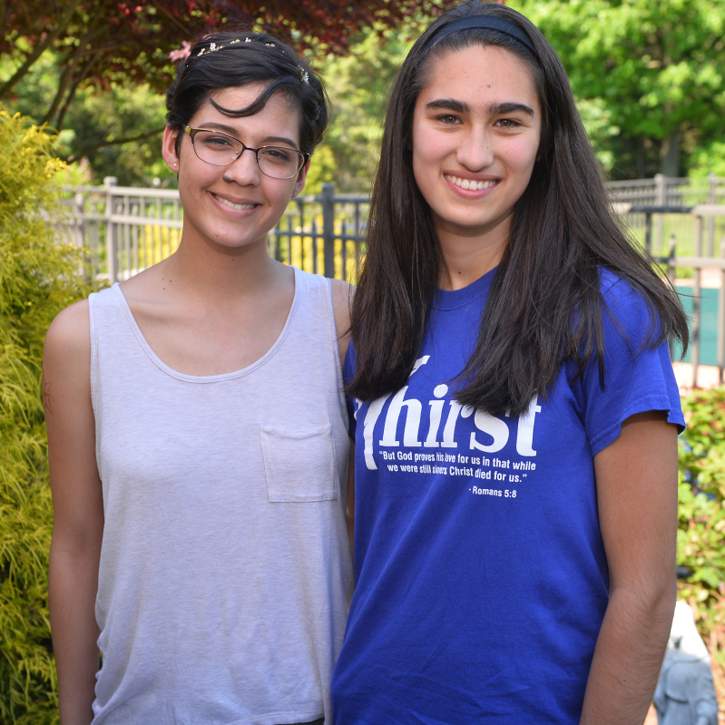 Elizabeth Castro and Grace Schairer