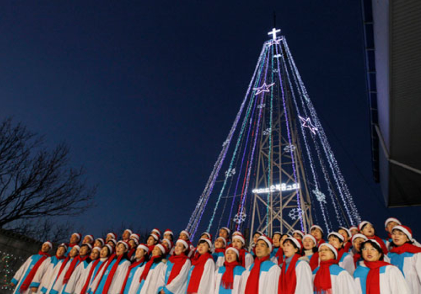 南韓基督教團體邊境聖誕彩燈引來朝鮮威脅