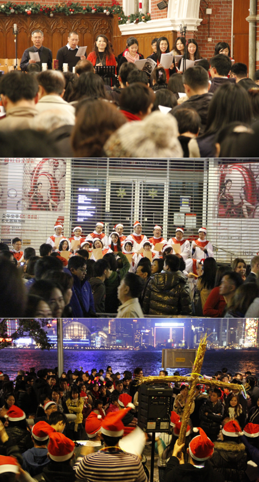 13年最寒冷平安夜 人潮中佳音送溫暖